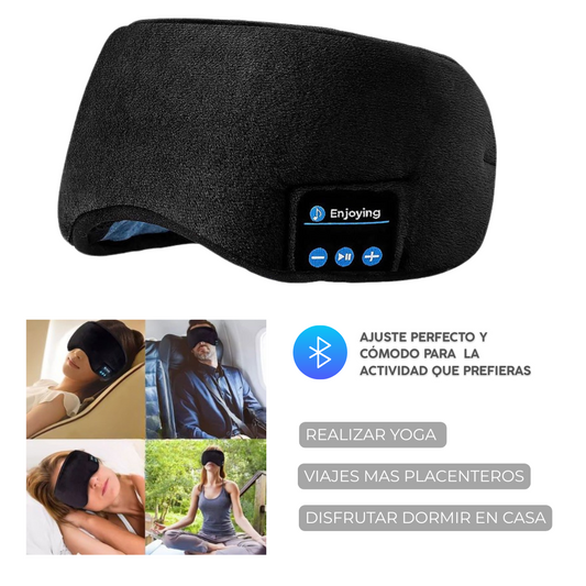 ANTIFAZ PARA DORMIR CON AURICULARES BLUETOOTH